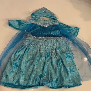 18” Doll Winter Princess Dress with Crown